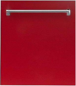 24 in. Top Control Dishwasher in Red Gloss