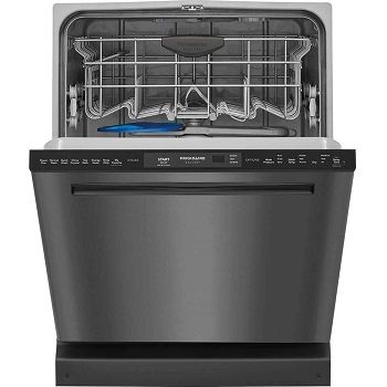 33 inch tall black stainless steel dishwasher